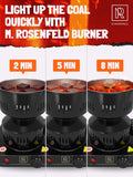 Hookah Coal Burner for Hookah – Premium FIRE Tower Multipurpose Electric Stove for Hookah Coals Burner for Shisha, Free Hookah Tongs, overheat