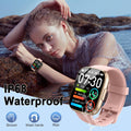 Smart Watch for Women, 1.95" HD Touchscreen Fitness Tracker with Bluetooth Calling, Fitness Watch with 110+ Sports Modes/Heart Rate/Sleep Monitor,