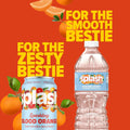 SPLASH REFRESHER Flavored Water Bottles, Mandarin Orange Flavor - 6-Pack, 16.9 Fl Oz - Refreshing Flavored Bottled Water with Electrolytes - Zero