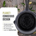 Victoria Cast Iron Saucepan, Cast Iron Melting Pot, Made in Colombia, 2QT 2 Quarts