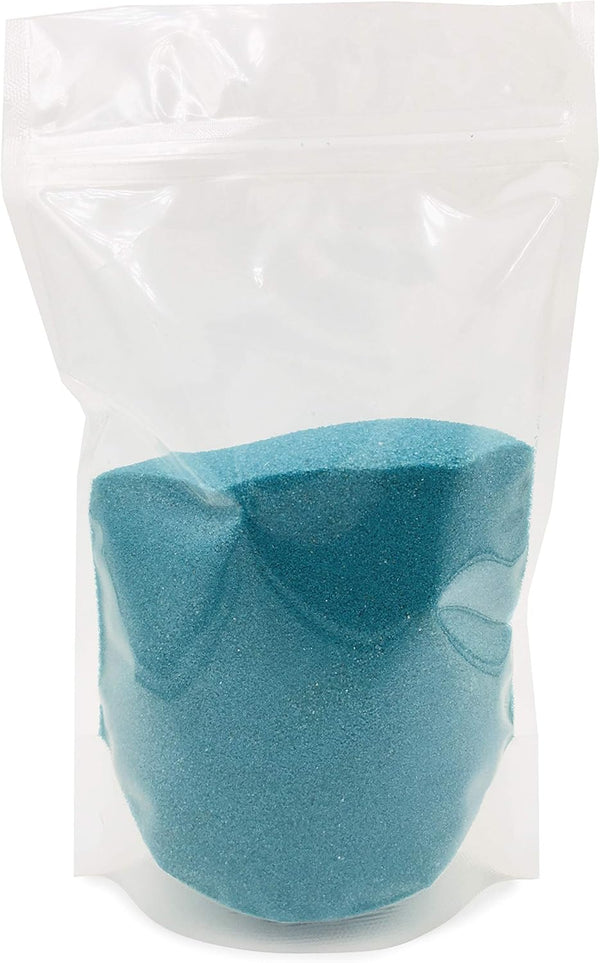 Teal Sand - Fine Sand for Zen Garden, Resin Incense Burner, Smudge Bowl, Ritual Incense, Cast Iron Cauldron, Unity Ceremony, Sensory Bin Table,