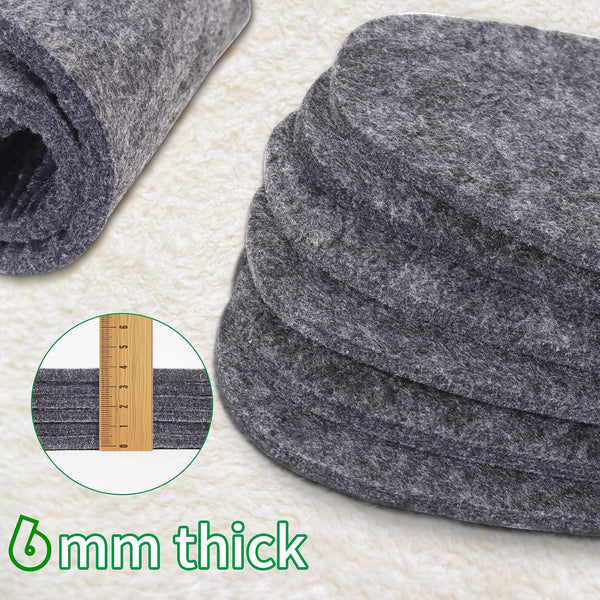 Wool Felt Warm Insoles,Soft Insert Insoles for Boots and Shoes,Wool Insoles for Men Women (Men's 9/Women's 10) Men's 9/ Women's 10 Wool Felt