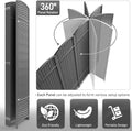 Sorbus 6 Panel Room Divider 6 Ft. Tall - Privacy Screen, Extra Wide Double Hinged Panels, Mesh Hand-Woven Design, Partition Room Dividers and