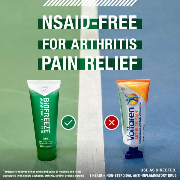 Biofreeze Gel Pain Relief, Knee & Lower Back Pain Relief, Arthritis Pain Reliever, Sore Muscle Relief, Neck Pain Relief, Cooling Joint Pain