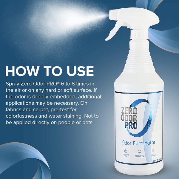 Zero Odor Pro - Commercial Strength Eliminator Odor Neutralizer, Room Deodorizer Odor Eliminator Musty Smell - Strongest Odor Eliminator Trigger