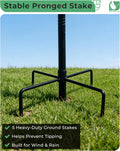 10" Small Metal Bird Bath with Stake, Outdoor Birdbath for Garden 10 "diameter, 1.6" depth