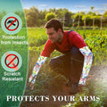 4 Pairs Gardening Sleeves Anti-Slip Arm Protection with Thumb Hole Sun Sleeve Cooling Arm Sleeves for Women Men Outdoor Mixcolor-a
