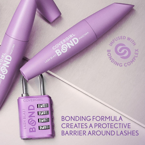 COVERGIRL Lash Blast Bond Volume Mascara - 800 - Extreme Black, Bonding Complex to Condition & Nourish Lashes, Smudge-Proof, Clump-Free,