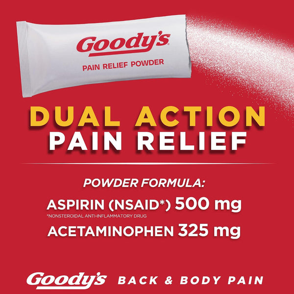 Goody's Back and Body Pain Relief Powder, 24 ct (Pack of 1) Orange 24 Count (Pack of 1)