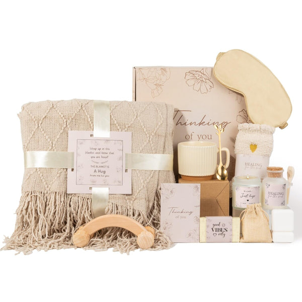 Valentines Day Spa Gifts Care Package for Women, Galentines Spa Gift Baskets for Woman, Get Well Gifts for Women After Surgery, Womens Self Care
