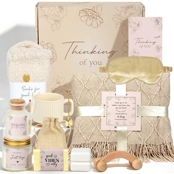 Valentines Day Spa Gifts Care Package for Women, Galentines Spa Gift Baskets for Woman, Get Well Gifts for Women After Surgery, Womens Self Care