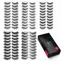 Eliace Eyelashes, (50 Pairs,5 Styles) Faux Mink Lashes Natural Look Wispy Fluffy Handmade Cat Eye False Lash Pack, False Eyelashes Set, Fake