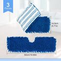 3 Pack Mop Heads Replacements Compatible for Ocedar Dual-Action Microfiber Flip Mop, Double Sided Mop Replace Head Mop Refills with Microfiber &
