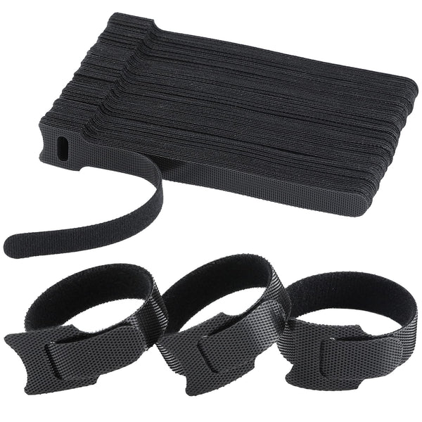 MVYC 120PCS 6 Inch Reusable Cable Ties Wire Ties Cord Organizer Cable Organizer Adjustable Management Black 6 Inch (Black)