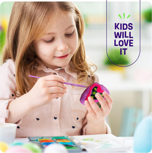 Dan&Darci Kids Rock Painting Kit - Glow in the Dark - Arts & Crafts Gifts for Boys and Girls Ages 6-12 - Craft Activities Kits - Creative Art Toys