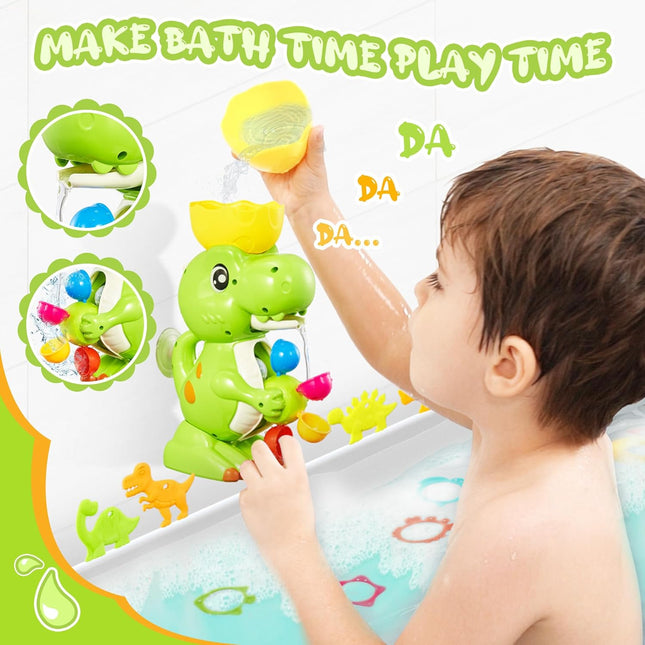 EKUEASYKU Dinosaur Bath Toys for Kids Ages 1-3 2-4 4-8 Toddler Bath Toys Whirlin