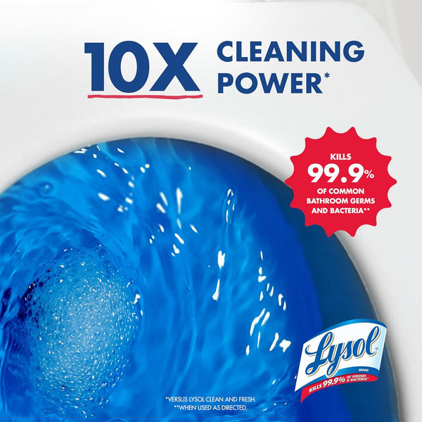 Lysol Toilet Bowl Cleaner, Max Strength Bathroom Cleaning Supplies, Toilet Bowl Cleaner Clinging Gel, Home Essential, Instant Stain Removal,