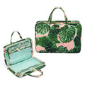 Conair Travel Toiletry Bag - Makeup Bag - Cosmetic Bag -Travel Makeup Bag Pink Palm 1 Count (Pack of 1)