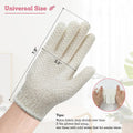 Evridwear Exfoliating Glove for Shower Bath, Body Wash Loofah Gloves Women | 100% Nylon, Thick, Hanging Loop, Exfoliate Dead Skin for Dry