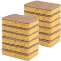 Yolaist 12 Pack Non-Scratch Scrub Sponge, Natural Kitchen Sponges for Cleaning Kitchen, Scratch Free Biodegradable Sponges for Dishes, No-Stick
