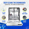Dishwasher Cleaner and Deodorizer Tablets 26-Pack, Deep Cleaning Descaler for Dishwasher Machine, Heavy Duty, Septic Safe, Removes Grease &