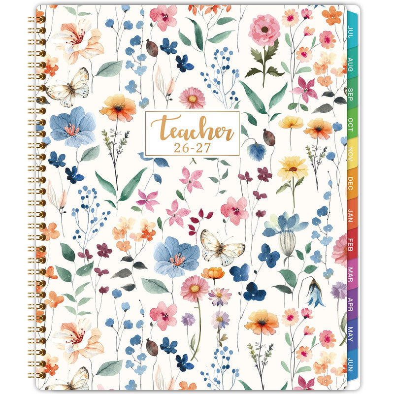 Teacher Planner 2026-2027 - Teacher Lesson Planner 2026-2027, 8.5”x11”, July 2026 - June 2027, Teacher Planner Academic Year, Colorful Monthly