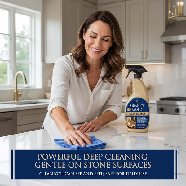 Granite Gold Daily Cleaner for Granite, Marble & Other Natural Stone & Quartz Surfaces, 32 Ounces 32 Fl Oz (Pack of 1)