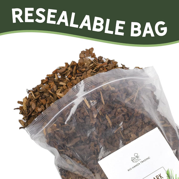 100% Natural Pine Bark Mulch Nuggets (8 Quarts), Small Mulch Chips for Indoor/Outdoor Container Gardening, Ideal for Soil Supplement, Houseplant