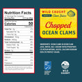 Snow's Ocean Chopped Clams Canned, 51 oz Can - 7g Protein per Serving - No MSG, 99% Fat Free - Great for Pasta & Seafood Recipes Chopped Ocean