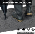 FONEYI Indoor Door Mat 24" x 36", Dirt Trapper Door Mats Non-Slip Entryway Rugs Washable, Absorbent Resist Dirt Welcome Mat, Low Profile Inside