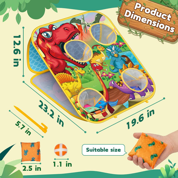 Bean Bag Toss Game for Kids - Cornhole Board Outdoor Toys for Toddlers -Party Activities Carnival Outside Yard Backyard Beach Lawn Games Toy for