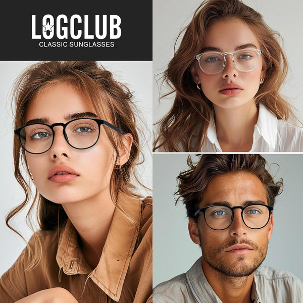 Blue Light Glasses For Woman/Men Blue Light Blocking Glasses, Retro Round Anti Eyestrain Computer Glasses L31blacktou clear