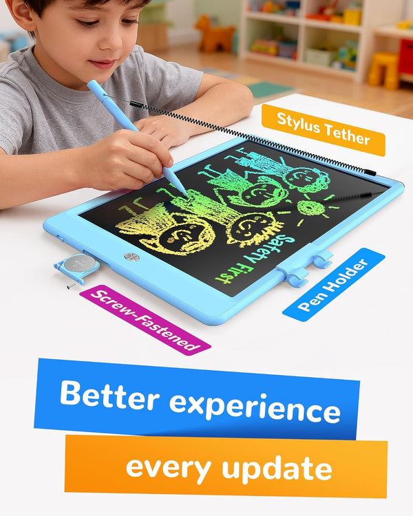 KOKODI LCD Writing Tablet, Valentines Day Gifts for KidsÃ¯Â¼Â10 Inch Colorful Toddler Doodle Board Drawing Tablet, Erasable Reusable Electronic