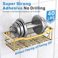 Shower Caddy 5 Pack,Adhesive Shower Organizer for Bathroom Storage&Home Decor&Kitchen,No Drilling,Large Capacity,Rustproof Stainless Steel