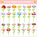 Toyly DIY Fabric Flower Bouquets Toys Accessories - Flowers Market Toy Fittings - Arts & Crafts Toy Parts Accessories Set