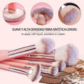Makeup Brush Set, 42Pcs Makeup Tool Set Premium Synthetic Foundation Powder Concealers Eye Shadows Blush Makeup Brushes Kit with Makeup Sponge,
