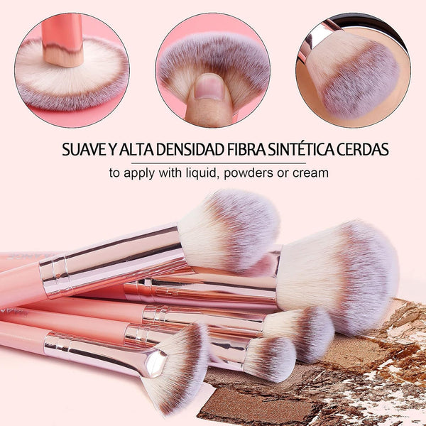 Makeup Brush Set, 42Pcs Makeup Tool Set Premium Synthetic Foundation Powder Concealers Eye Shadows Blush Makeup Brushes Kit with Makeup Sponge,