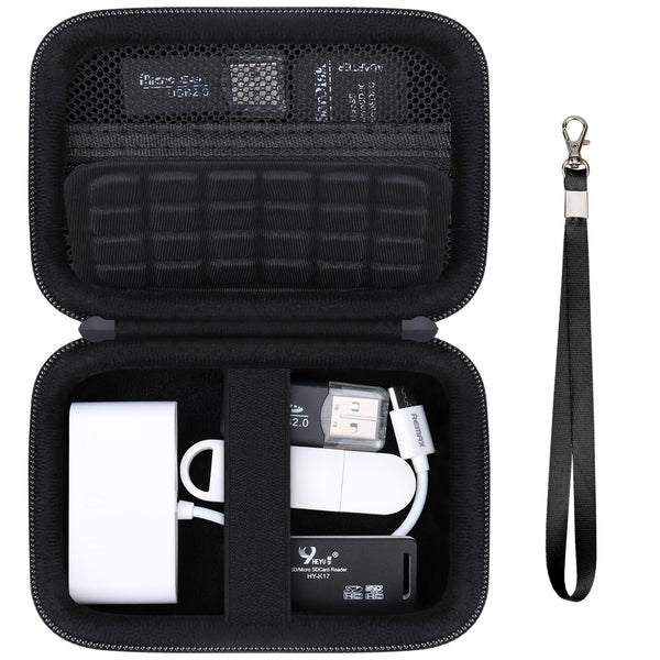 Computer Memory Card Readers Organizer Case Compatible with SD Card Reader, USB C SD Card Reader, TF Card, Micro SD Card, Portable Memory Card