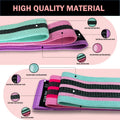 Large Fabric Resistance Bands for Working Out, Loop Exercise Bands for Booty Leg, Butt, Glutes, Stretch Workout Bands for Women & Men, Hip Elastic