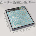 Main Street Peel and Stick Wallpaper Tiles, Teal & Silver Leaves, 24-Pack | 8"x8" tiles, covers 10.67 sq ft. Peel-and-stick paper, no extra