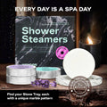 Aromatherapy Shower Steamers Gift Set – Mint, Eucalyptus, Sandalwood, Lavender – Essential Oil Vapor Shower Tablets, Individually Wrapped Melts,