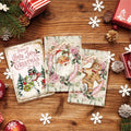 Quera Christmas Vintage Greeting Cards 27PCS Bulk Christmas Cards Snowman Santa Family Merry Christmas Cards with Envelopes for Christmas Holiday