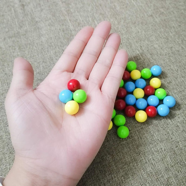48Pcs Game Replacement Marbles Balls Compatible with Hungry Hungry Hippos（4 Color
