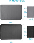 Dish Drying Mat for Kitchen Counter, 12"X19" Dish Drying Pad with Non-Slip Rubber Backed, Hide Stain anti Absorbent for Kitchen Counter, Drying