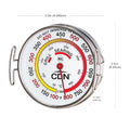 CDN Grill Surface Thermometer | ProaccurateÃÂ®, Temperature Zones, High Heat, Color-Coded Scale - Laboratory Glass Lens - Perfect for Grill, BBQ,