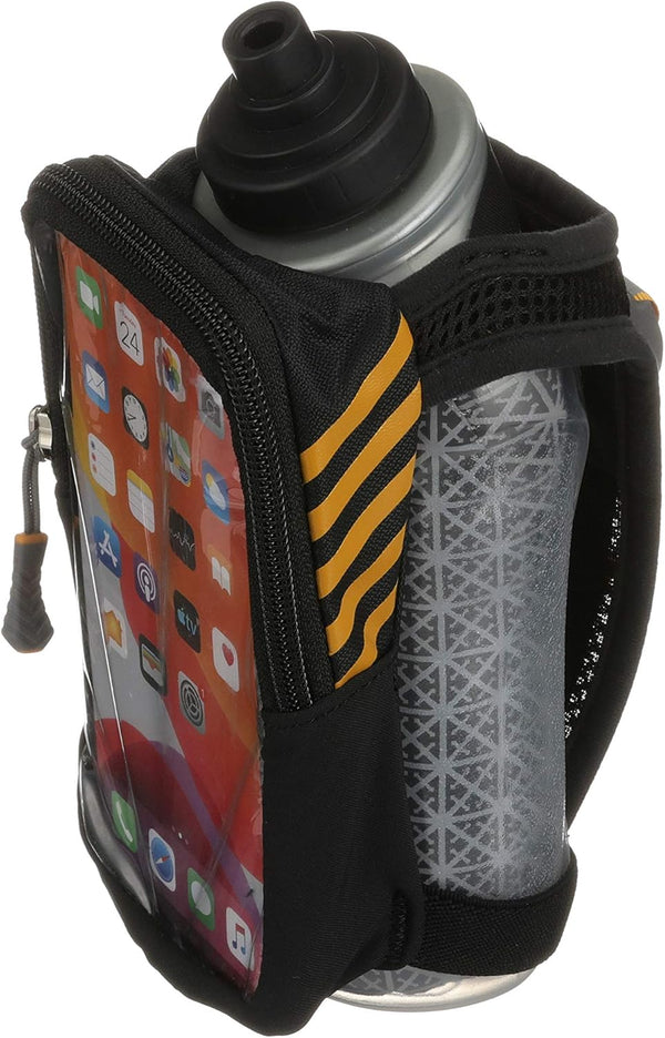 Nathan Speedview Flask, Handheld Water Bottle & Phone Case Holder, Insulated for Running & Walking, 18Oz