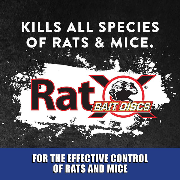 RatX Bait Discs 1 lb. Bag - Contains 45 Discs - for Indoor or Outdoor Use No Size