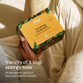 Yogi Organic Tea Energy Sampler Box, 32 Tea Bags (4 Bags Per Flavor) 2.20 OZ