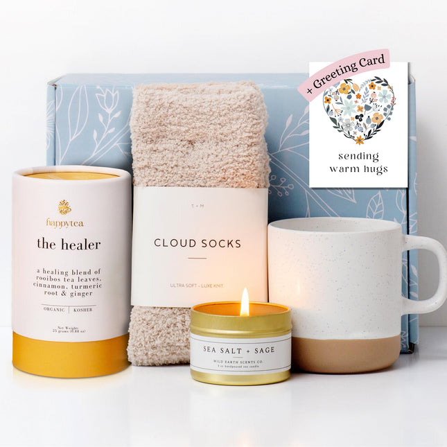 Unboxme Comfort Care Package - Get Well Soon Gift Basket for Women with Cozy Soc