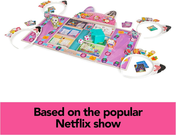 Spin Master Games, GabbyÃ¢ÂÂS Dollhouse, Meow-Mazing Board Game, Board Game for Kids, Family Games, Preschool Game for Families & Kids Ages 4+